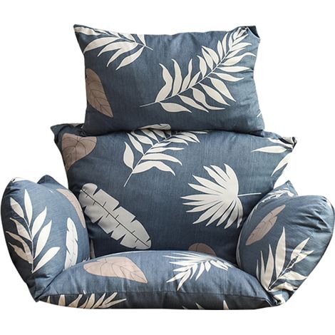 Coussin pour fauteuil suspendu en rotin, lavable, antidérapant et doux, idéal pour la décoration intérieure et extérieure. (1/5)
