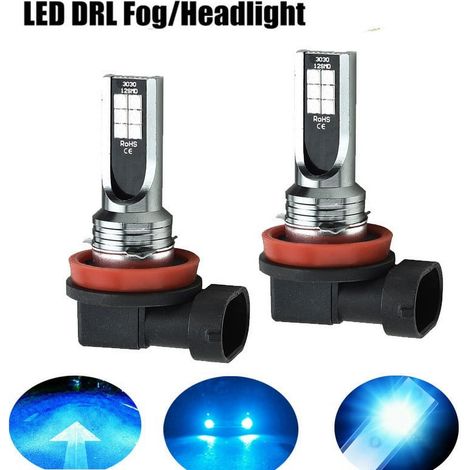 Ampoule Led H11 - 110 W - 20000 Lm - Température De Couleur 8000 K - Pour Phares Avant Voiture - 2 Pièces (1/5)
