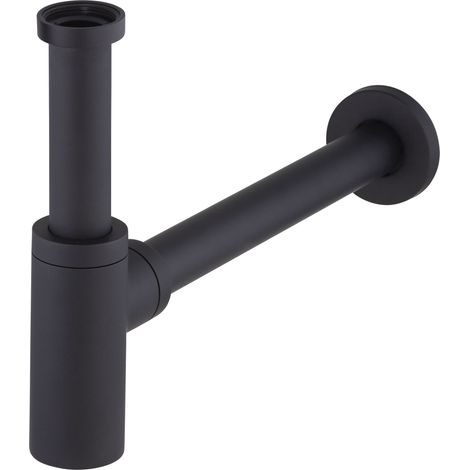 Sifón de lavabo metálico redondo de 1'1/4 NOYON & THIEBAULT Negro