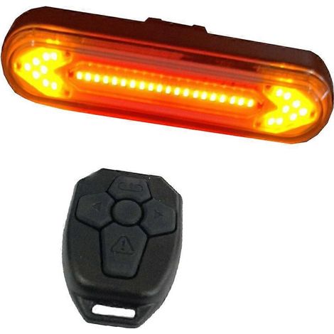 Clignotants et feux stop sans fil avec télécommande, feu arrière rechargeable par USB (1/5)