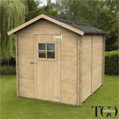 Casetta in legno per Attrezzi Gabby con porta singola finestrata 178x218 cm (1/5)