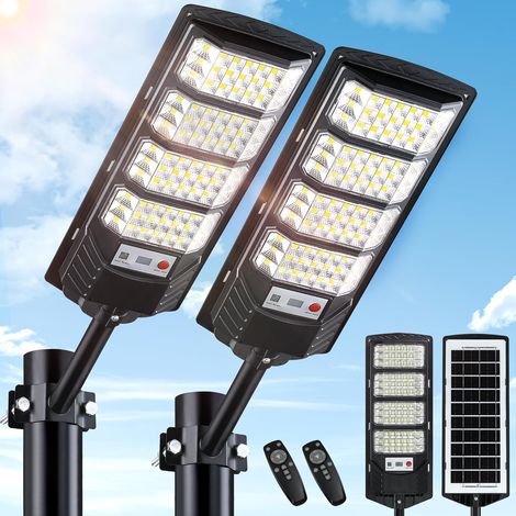 Lampe Solaire Murale LED - Éclairage Extérieur Autonome, Détecteur de Mouvement, Lumière Blanche, Étanche, Parfaite pour Allée/Jardin/Entrée (2 Pièce) (1/5)