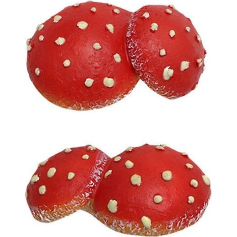 Veilleuse miniature en forme de champignon peinte à la main, pour la décoration intérieure et extérieure.