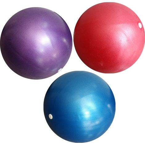 Mini Exercise Ball - Pilates Ball - 15 cm Diameter - Eco-Friendly PVC - For Yoga Core Training Balance Therapy - 3 Pcs