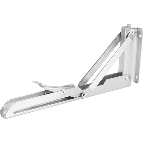 Support en acier inoxydable de type K, support triangulaire pliable en acier inoxydable, support pliable pour étagère de rangement, support triangulaire mobile (1/4)