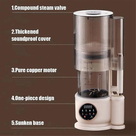 Extracteur de jus électrique 1500 ml, robot culinaire multifonctionnel, prise UE -- (1/5)