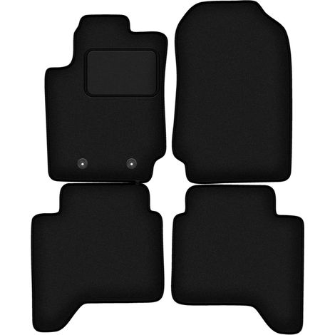 Alfombrillas de terciopelo negro para Ford Ranger MK5 FL (2015-2022)