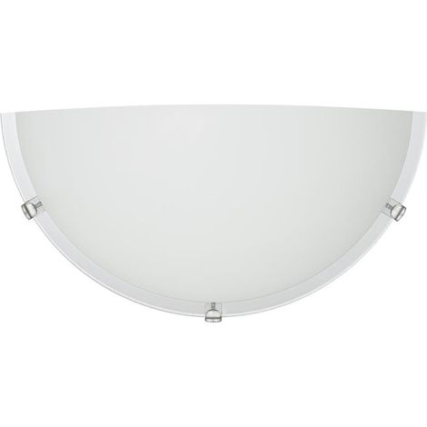 DYLAN APPLIQUE 1XE27 LASTRA IN VETRO BIANCO LUCIDO SERIGRAFATO 220/240V - 50 HZ OKX