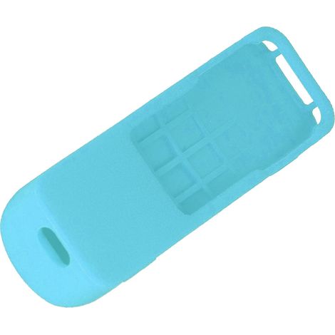 Étui en silicone bleu turquoise pour télécommande Apple TV 4K, antidérapant et lavable (1/5)