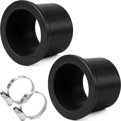 Poolschlauch Adapter 38mm auf 32mm mit Kehlklemmen (2 Stück)
