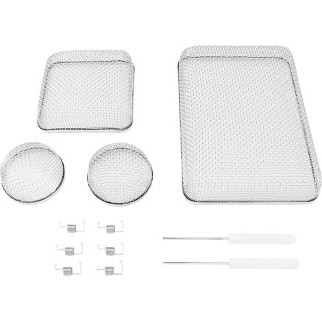 Lot de 12 grilles de ventilation robustes en acier inoxydable pour chauffe-eau de camping-car, avec outil d'installation (1/5)