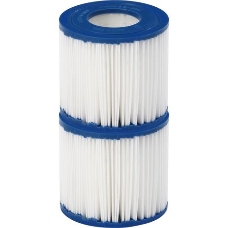 Lote de 2 Cartuchos Filtrantes Diam 80 X 90mm Tipo 1 para Filtración 1136L/h - Tipo 1 - Φ80mm x H90mm - juego de 2