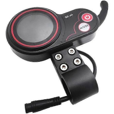 -s4 48v-60v Medidor de pantalla LCD con acelerador de pulgar para patinete eléctrico Zero 8 9 10 8x 10x Pantalla de 6 pines A9104937046191（）