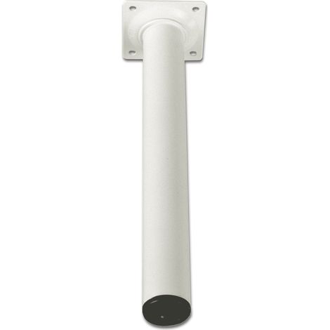 Möbelfüße Tischbeine rund Möbelbeine ø 30 mm Länge 700 mm Stahl weiß