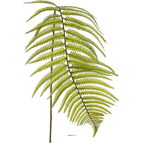 Branche de fougère artificielle H 109 cm plastique D 25 cm (1/3)