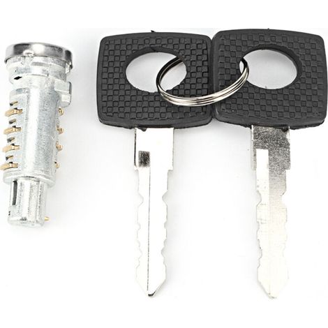 Barillet de Serrure de Porte de Voiture avec 2 Clés, Baril de Serrure en Fer 6707600205 adapté à VITO W638/ Classe V 1999 – 2003 Extérieur Automobile (1/5)