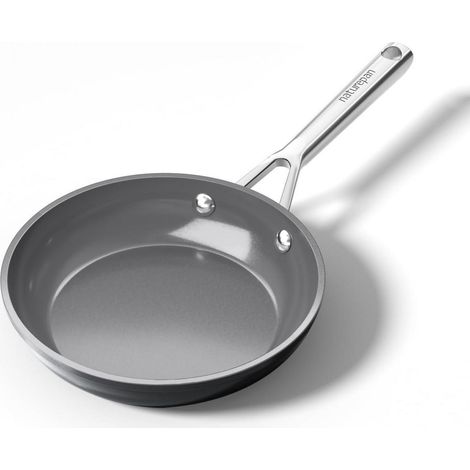 Poêle 20cm Céramique avec revêtement Diamant-Titane, Induction, Gris