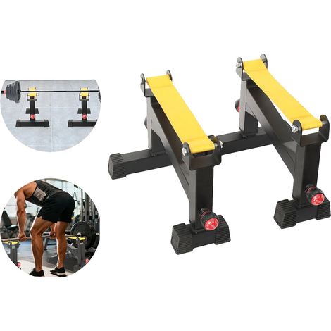 Cric per stacchi da terra, acciaio al carbonio, altezza 30-40 cm, portata 300 kg, peso 11 kg, altezza regolabile (1/5)
