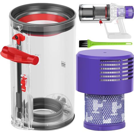 V10 Poubelle Collecteur Réservoir pour Dyson V10 SV12 SV13 SV27 Filtre Bac à Poussière Cuve Pièces Détachées Accessoires Conteneur Filtrante Rechange pour Dyson V10 Accessoires Dust Bin (1/5)