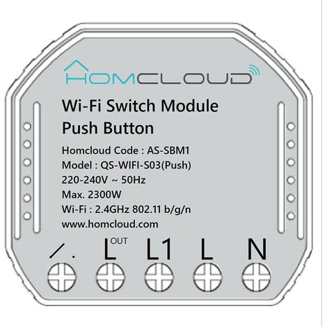 Modulo Pulsante Intelligente Wi-Fi Da Incasso (As-Sbm1)
