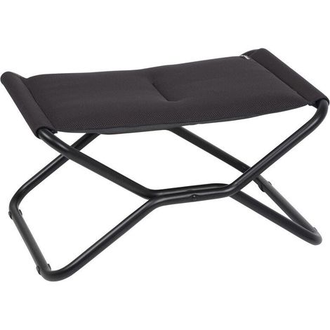Klappbare gepolsterte Fußstütze/Hocker - Next - AirComfort® - Schwarz Acier - Lafuma Mobilier