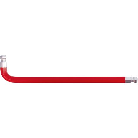 Doppel-Kugelkopf-Innensechskant-Winkelstiftschlüssel, XL, 10,0mm, Rot (1/3)