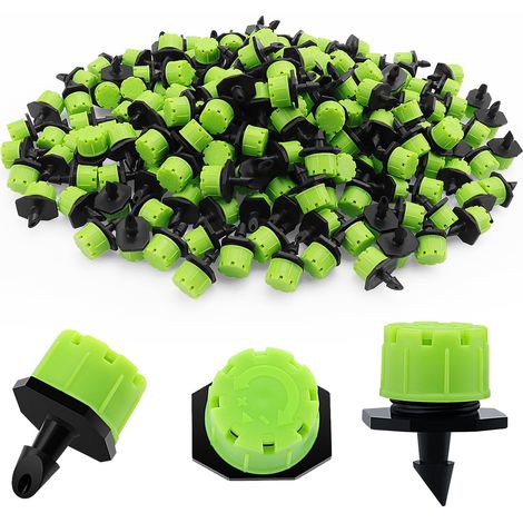 Goutteur Irrigation - 200 Pièces - PP - Débit Réglable 0-70 L/h - Jardin Serre Pelouse - Vert (1/5)