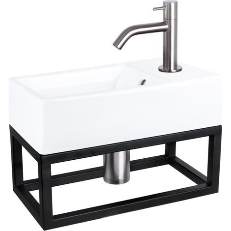 Differnz Lave-mains Blanc H11.5xl40xL22cm (1/5)