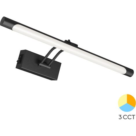 Applique LED miroir noir 8W 3en1 IP20 (1/5)