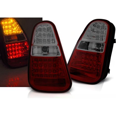 Paire de feux arriere Mini Cooper R50-R52-R53 de 2004 a 2006 LED Rouge Fume (1/3)
