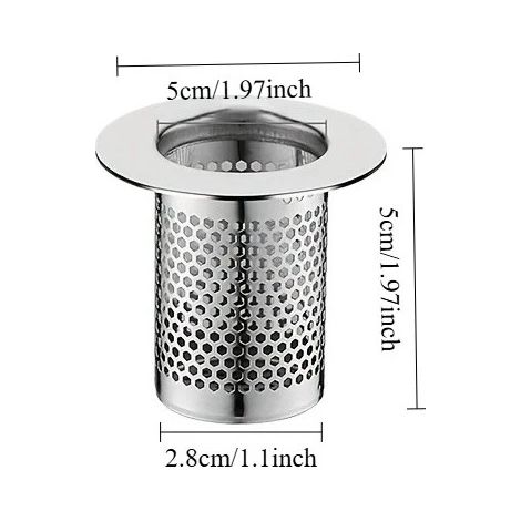 (S)1pc Drain Filter , Bathroom Sink & Shower Drain Catcher, Suitable for Kitchen and Bathroom Drain Protection (1/4)