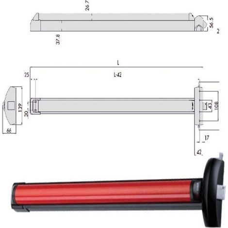 Manillar Fast Touch 120 Lat+Vert 59811-10-0 Cisa
