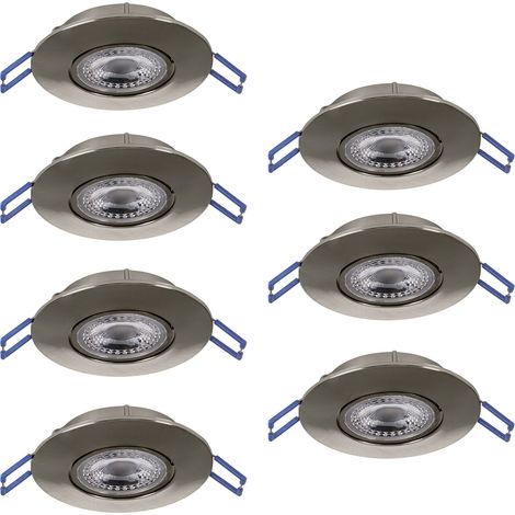 Faretto Incasso Moderno Gedrez Plastiche Grige Trasparente Led 4,9W 3640Lm (1/2)