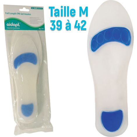 Paire de Semelle en gel Medium Aidapt VM989AAE - Absorbe les chocs (1/3)