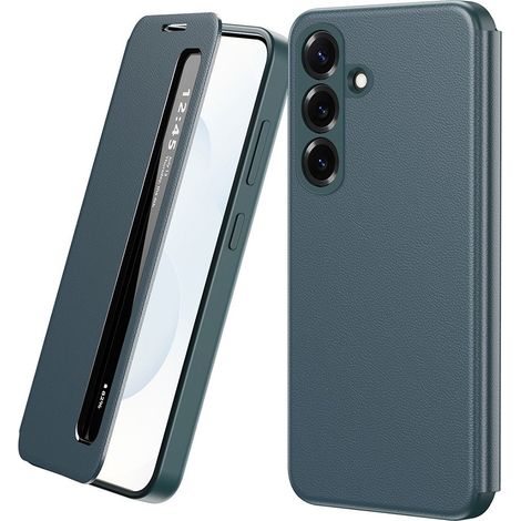 Samsung Galaxy A57 5G Smart View Window Lederhülle, Grün (1/5)