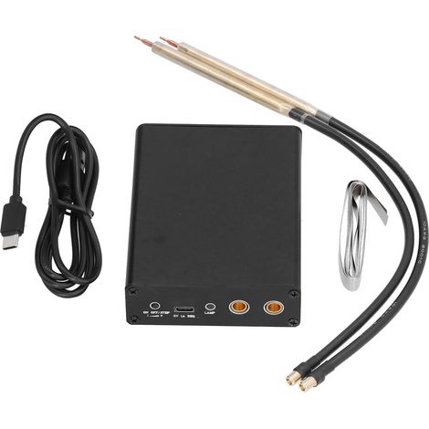 Mini soudeuse par points portable, robuste, durable et sûre, avec batterie au lithium réglable, outil de soudage par points manuel, noir