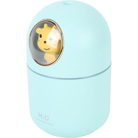 Humidificateur et diffuseur d'arômes, alimentation USB, capacité de 300 ml, arrêt automatique, décoration pour la maison ou le bureau, motif vache bleue (1/5)