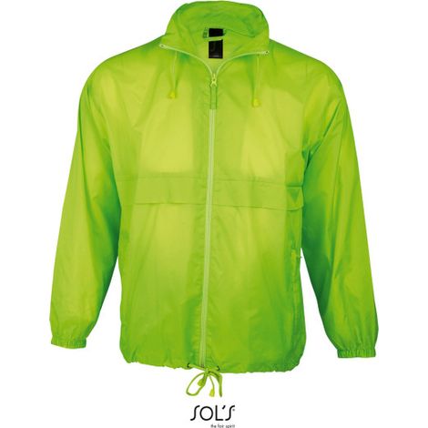 Cortaviento Unisex Hidrófugo SOL'S SURF XS Tilo fluor