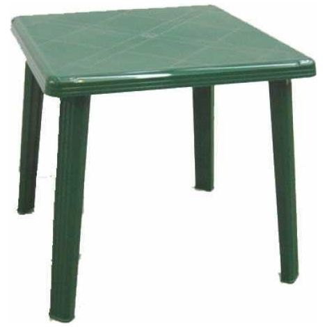Tavolo da giardino in resina verde quadrato 75 x 75 centimetri tavolo per esterni