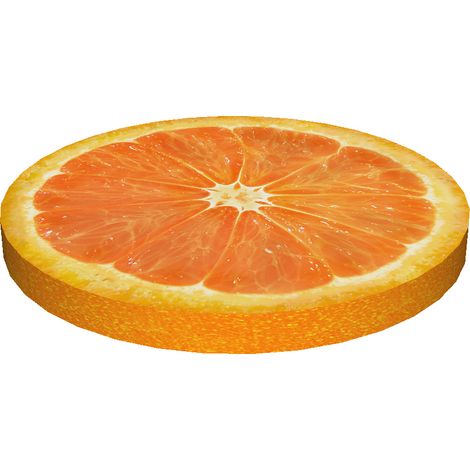 Cuscino arancione per sedia ad anello (1/5)