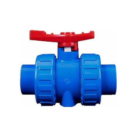 Vanne à boisseau sphérique 2 voies en PVC à souder au solvant (colle) et BSP (fileté) pour raccord de tuyau d'alimentation en eau, dn32 (40 mm)