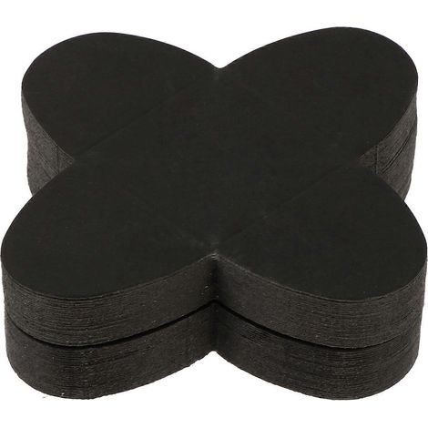 100 supports en carton kraft pour chocolats, plateau à chocolats noir