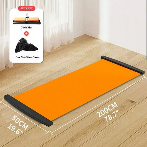Panneau de Glisse avec Housse pour Chaussures, Tapis d'Exercice Minceur pour Jambes, Fitness et Entraînement Sportif, Kit d'Entraînement (1/5)