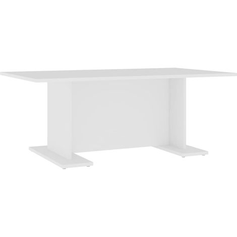 Tavolino da caffè dal design moderno 103,5 x 60 x 40 cm in legno ingegnerizzato bianco DEC037838