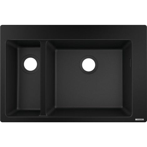 S510-F635 Evier encastré 180/450 noir graphite