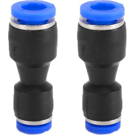 Connecteur pneumatique 2PCS coude/droit/type Y/T-Type/Réducteur de tube d'air pour la connexion rapide tuyauterie d'air, outils pneumatiques (réduction du raccord 10 mm à 8 mm) - Reducing Fitting 6mm (1/5)