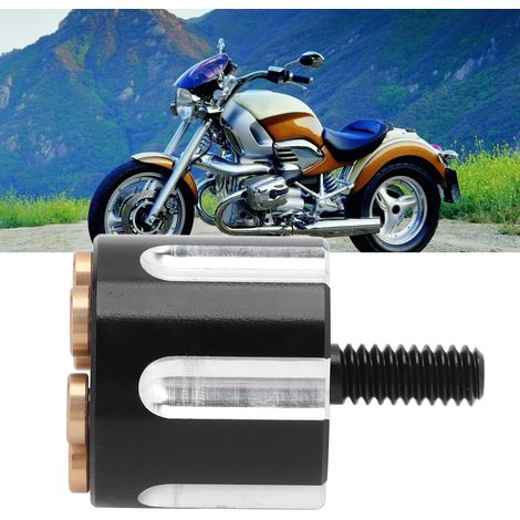 Schwarzes Motorrad-Ventilsitzschrauben- und Muttern-Set für die Hinterachse (1/5)