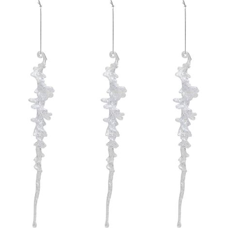 Baumschmuck Acryl-Eiszapfen x3 25cm - Atmosphera créateur d'intérieur