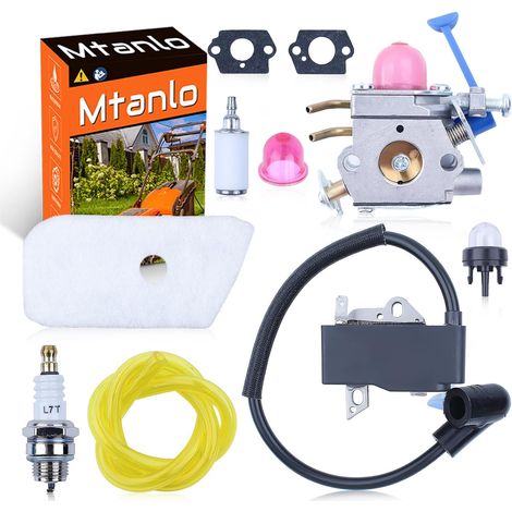 Bobine d'allumage de carburateur pour Husqvarna 128C 128L 128LD 128R 128RJ 128CD Coupe-bordures, carburateur, bobine d'allumage, filtre à air, filtre à carburant, poire d'amorçage, conduite de carbura (1/5)