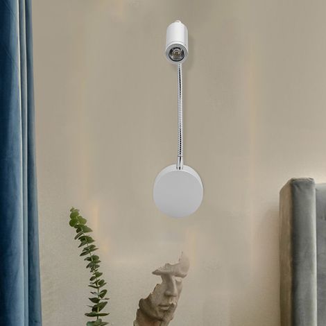 Lampe murale LED flexible 1W, réglable, veilleuse/lunette de lecture pour chambre, 85V-265V (1/5)
